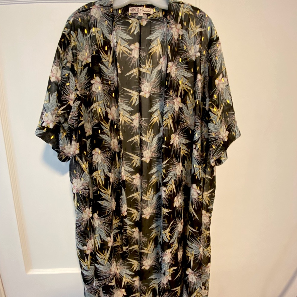 Sheer kimono style cardigan
